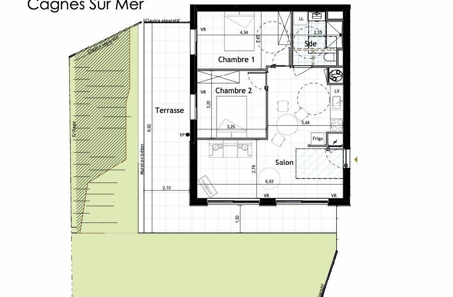 Appartement à vendre 3 60.06m2 à Cagnes-sur-Mer vignette-4