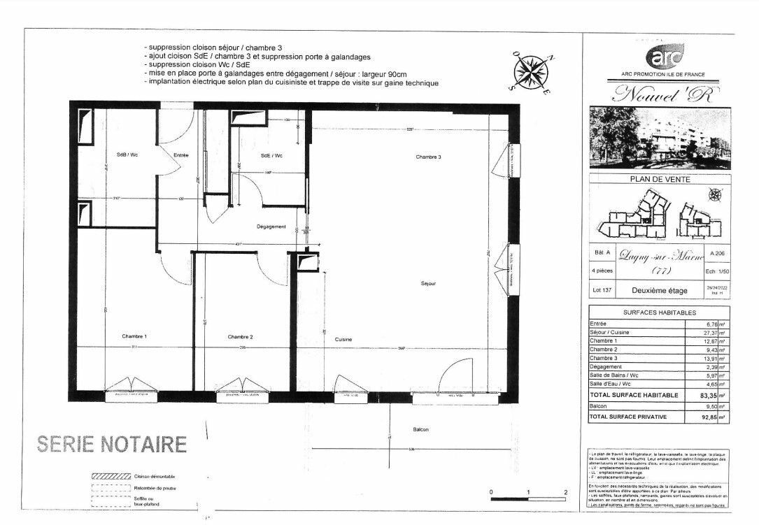 Appartement à louer 3 83.35m2 à Lagny-sur-Marne vignette-4