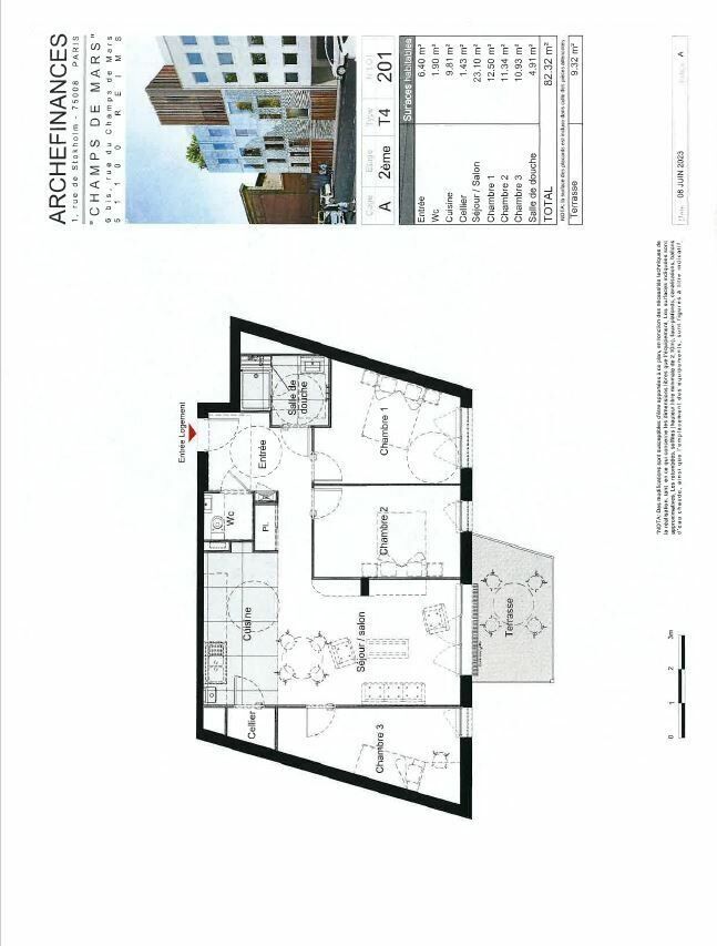 Appartement à vendre 4 82.32m2 à Reims vignette-2