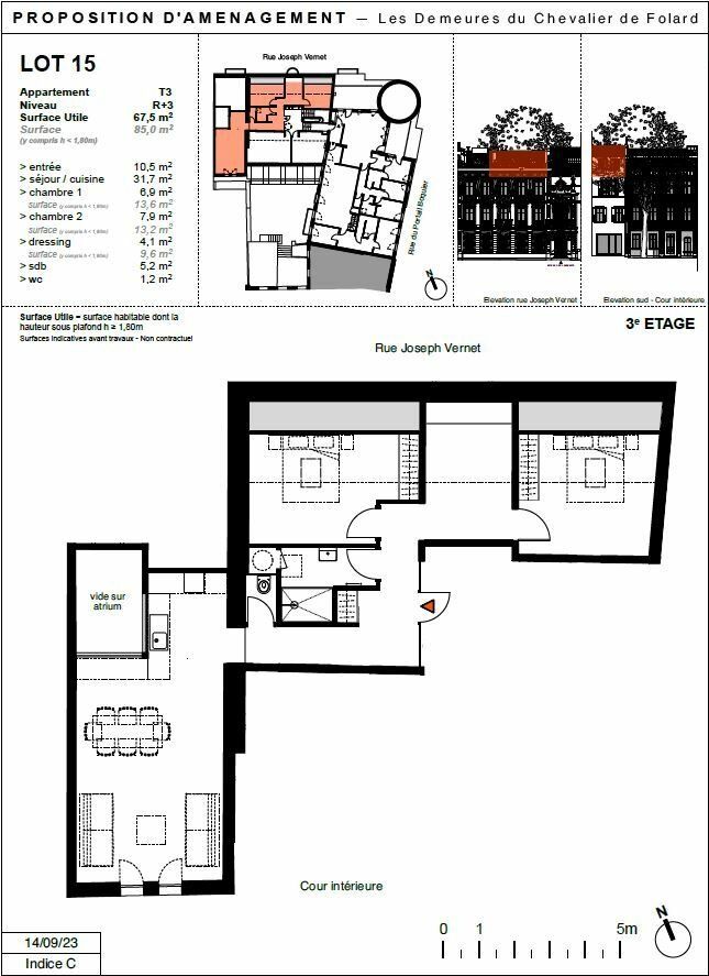 Appartement à vendre 3 67.5m2 à Avignon vignette-3