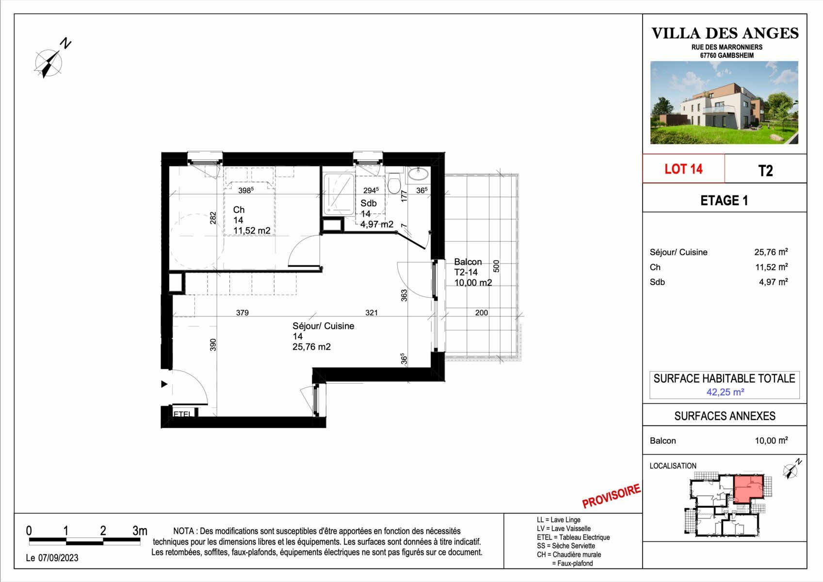 Appartement à vendre 2 42.25m2 à Gambsheim vignette-3