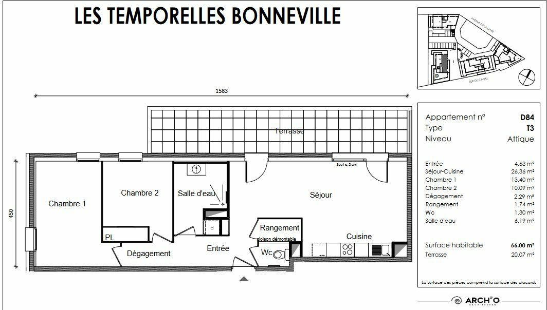 Appartement à vendre 2 m2 à Bonneville vignette-3