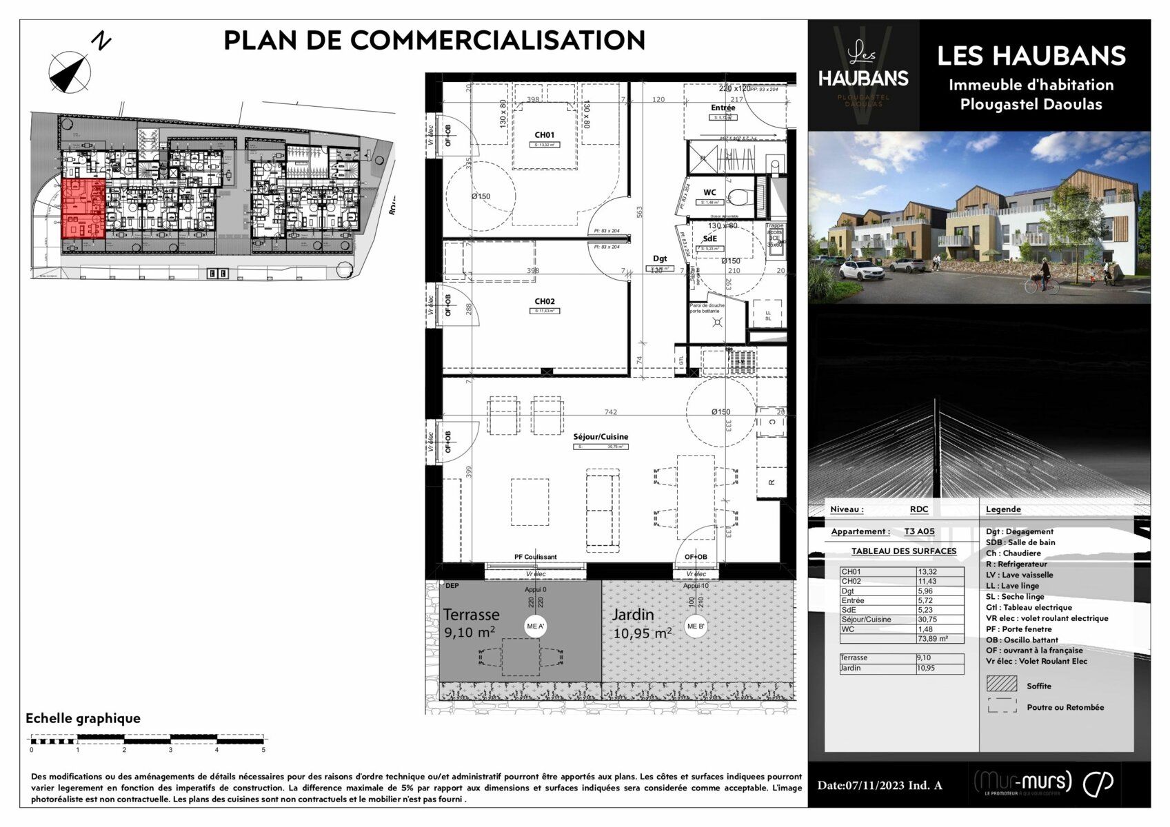 Appartement à vendre 3 73.89m2 à Plougastel-Daoulas vignette-2