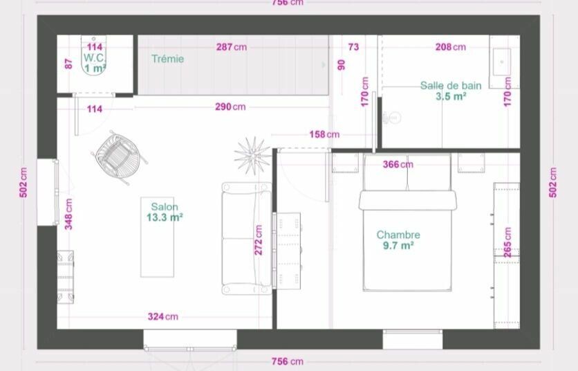Maison à vendre 1 49.36m2 à Mauzun vignette-6