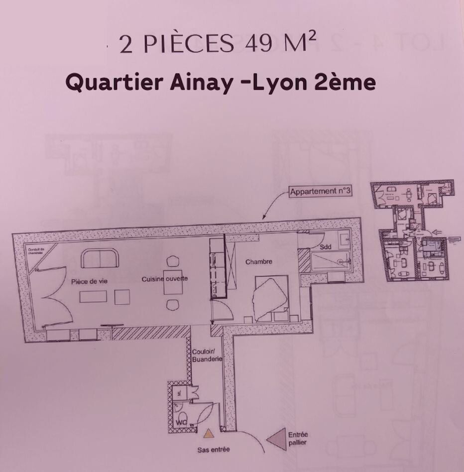 Appartement à vendre 2 49m2 à Lyon 2 vignette-4
