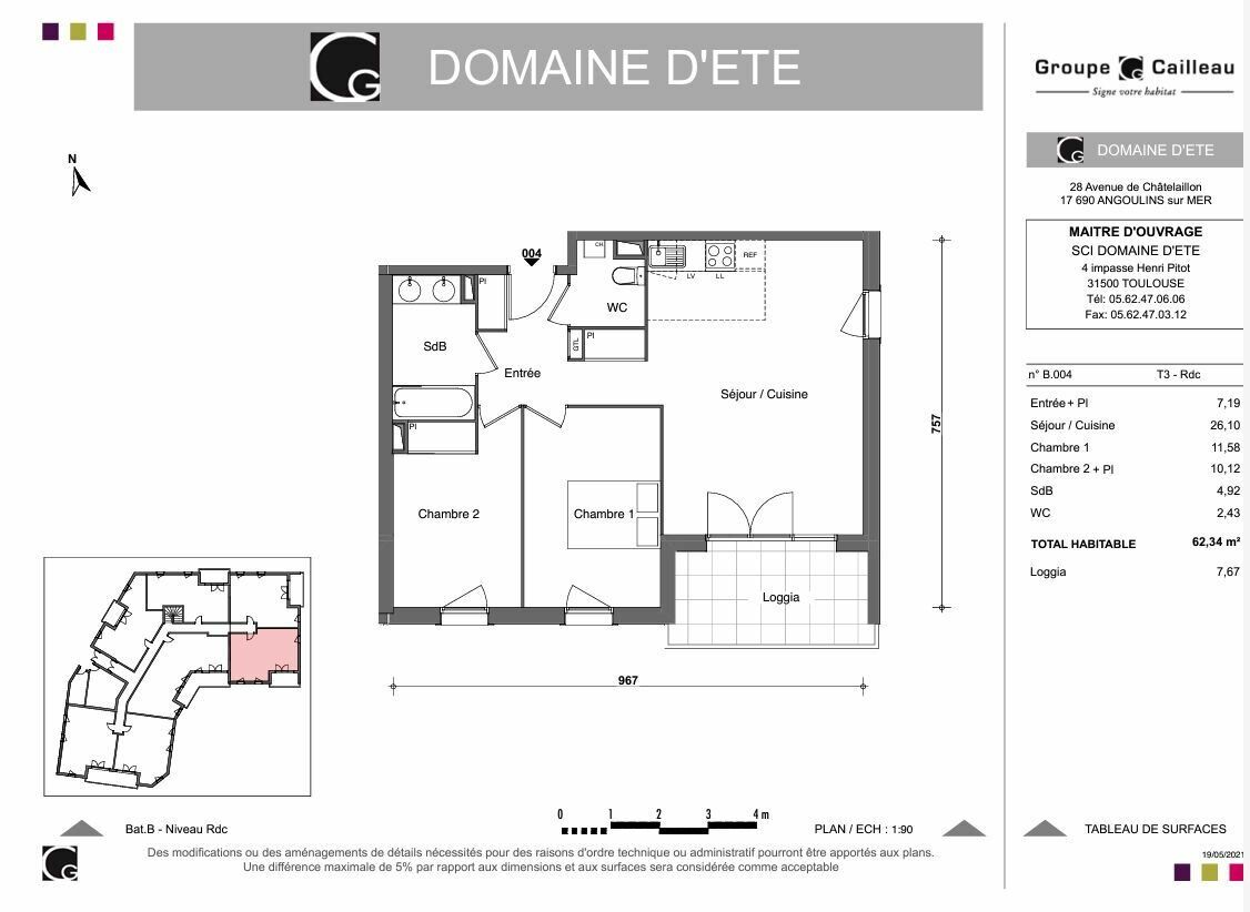 Appartement à vendre 3 62.34m2 à Angoulins vignette-2