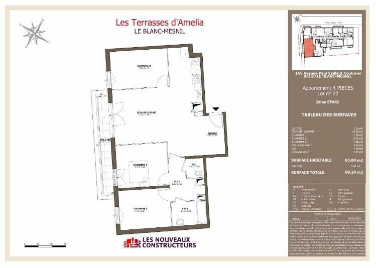 Maison à vendre 3 86.35m2 à Le Blanc-Mesnil vignette-1