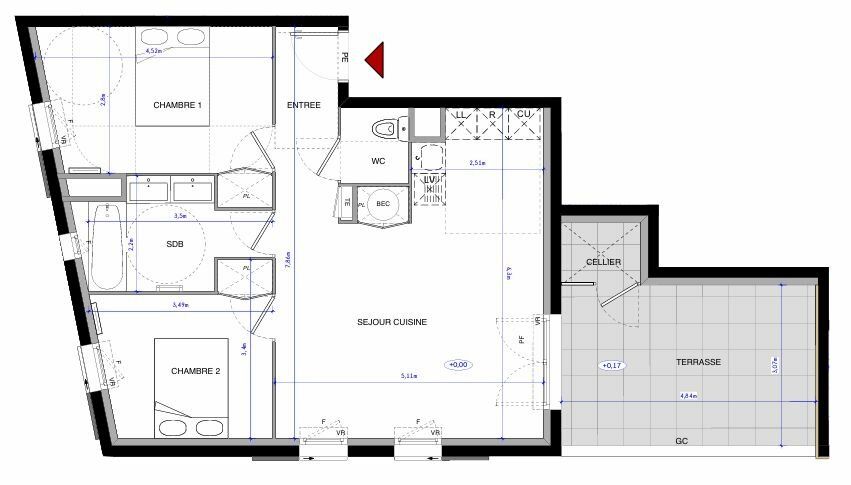 Appartement à vendre 3 61.45m2 à Aimargues vignette-2