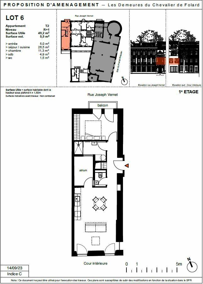 Appartement à vendre 2 49.2m2 à Avignon vignette-2
