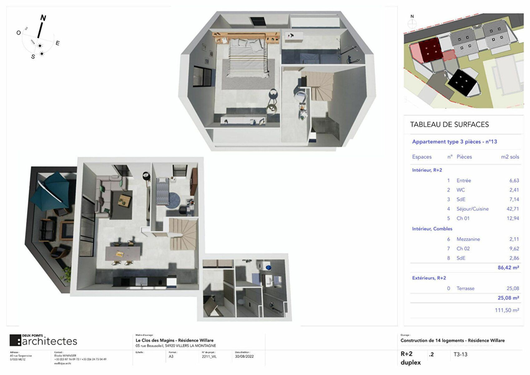 Appartement à vendre 3 m2 à Villers-la-Montagne vignette-2