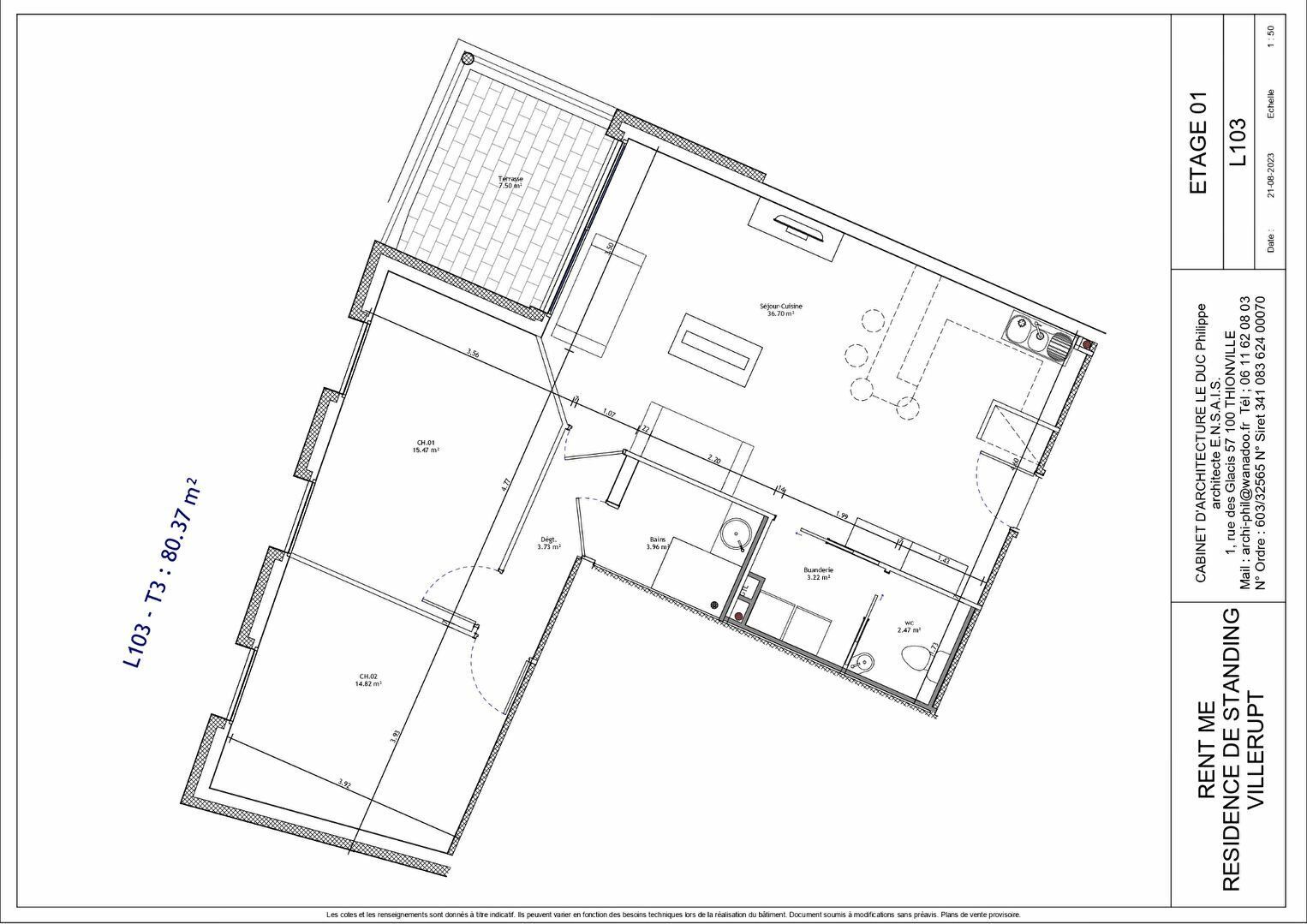 Appartement à vendre 3 80.37m2 à Villerupt vignette-2