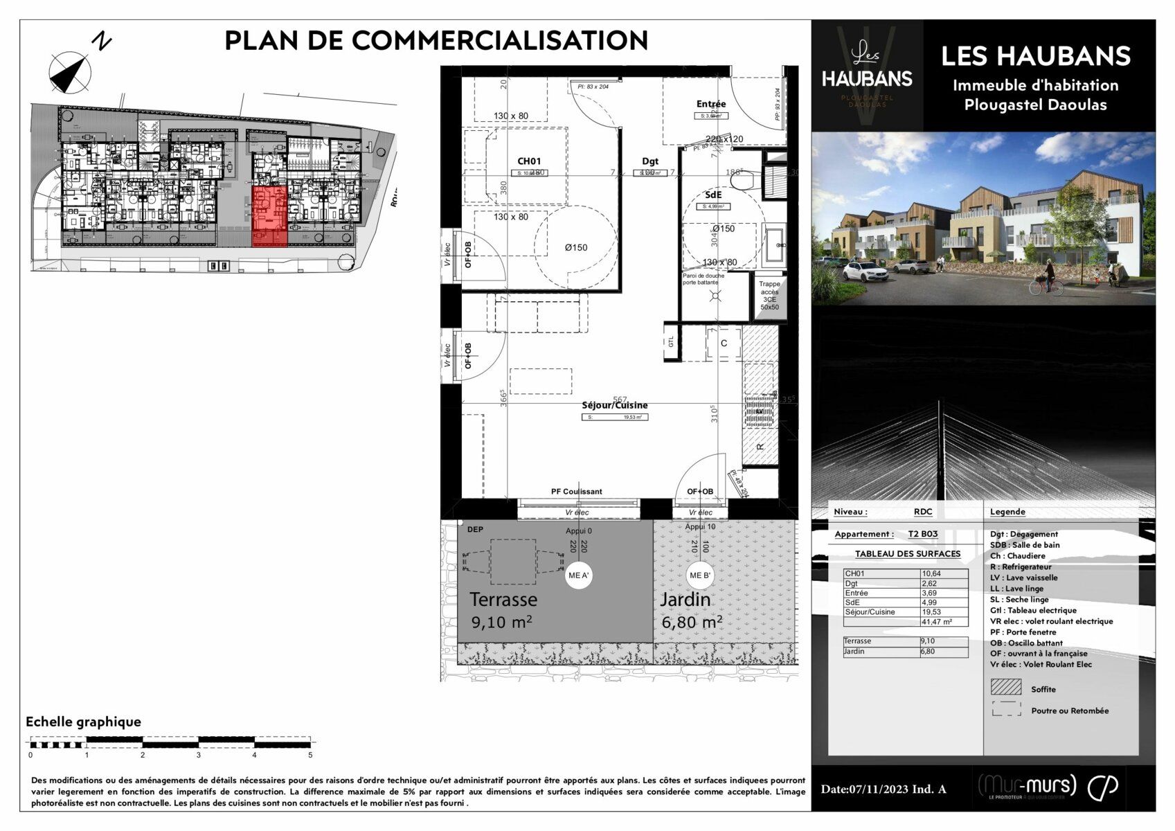 Appartement à vendre 2 41.47m2 à Plougastel-Daoulas vignette-2