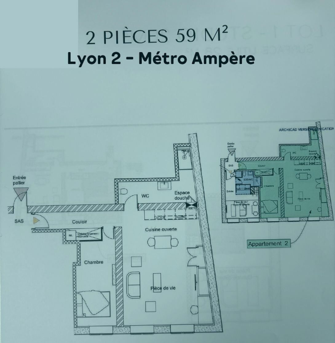 Appartement à vendre 2 59m2 à Lyon 2 vignette-4