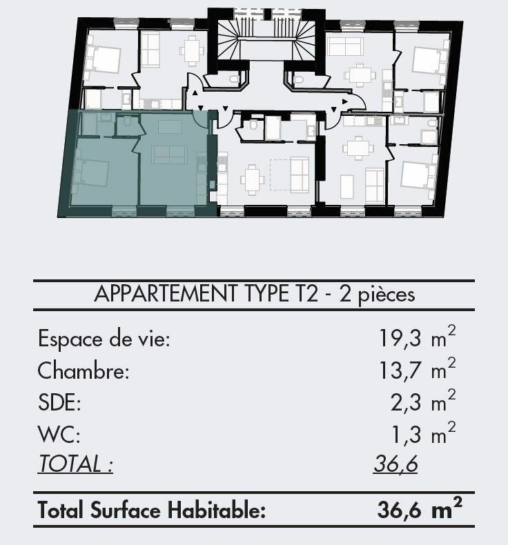 Appartement à vendre 2 36.6m2 à Oullins vignette-3