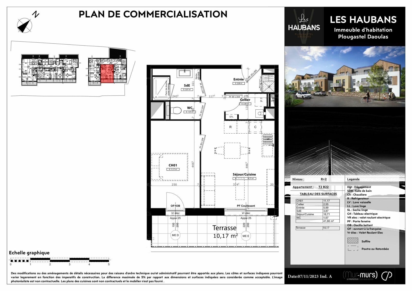 Appartement à vendre 2 41.86m2 à Plougastel-Daoulas vignette-2