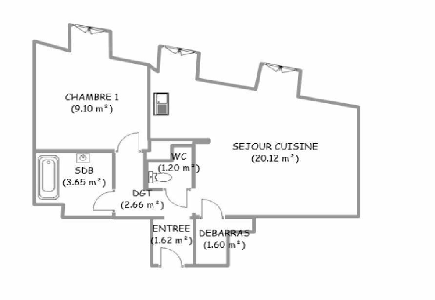 Appartement à louer 2 39.95m2 à Fontainebleau vignette-8