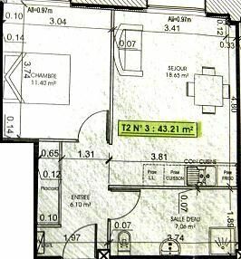 Appartement à louer 2 42.58m2 à La Souterraine vignette-4