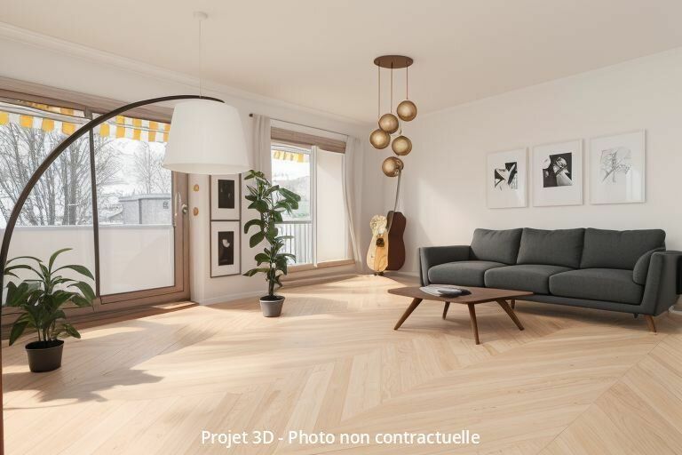 Appartement à vendre 3 56.76m2 à Villeurbanne vignette-2
