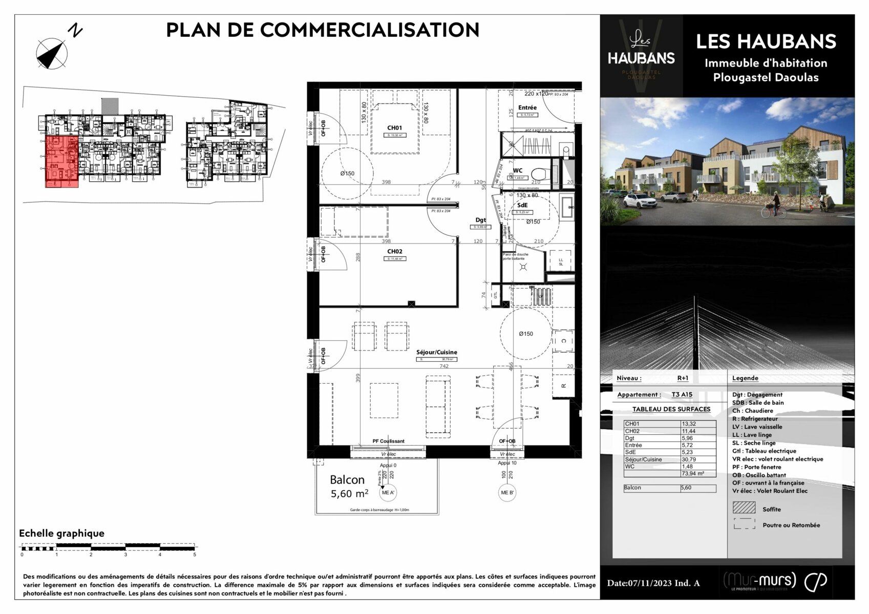 Appartement à vendre 3 73.94m2 à Plougastel-Daoulas vignette-2