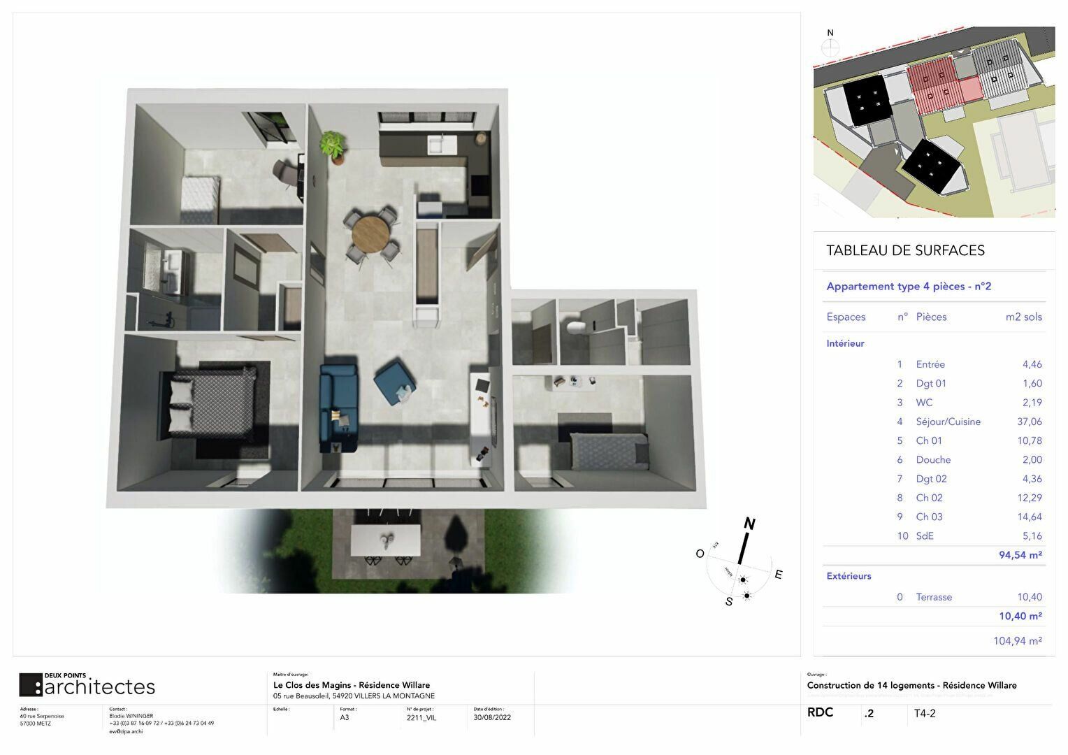 Appartement à vendre 4 m2 à Villers-la-Montagne vignette-4