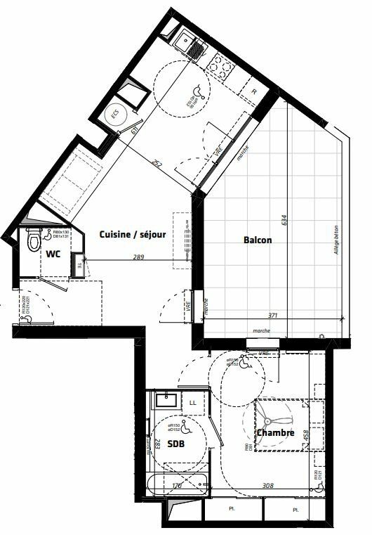 Appartement à vendre 2 50.89m2 à Nîmes vignette-2