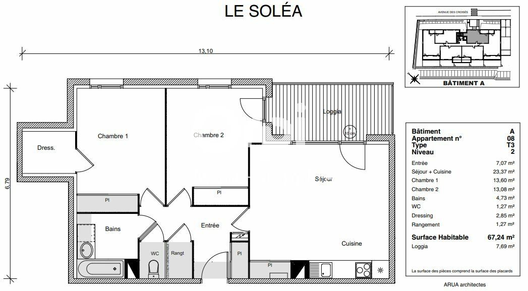 Appartement à vendre 3 67.24m2 à Ramonville-Saint-Agne vignette-2