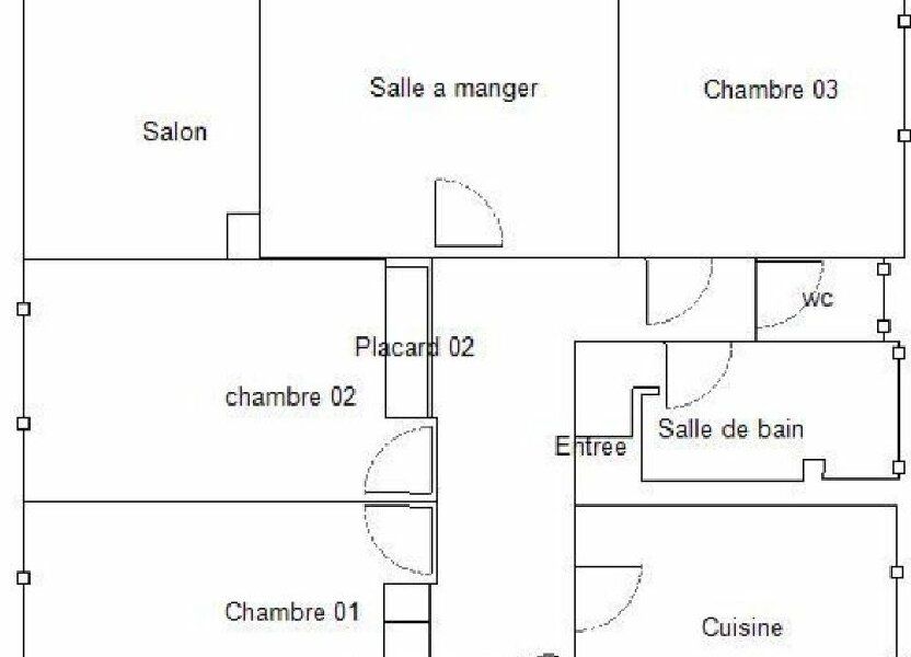 Appartement 5 pièce(s) 79 m²à vendre Chatillon