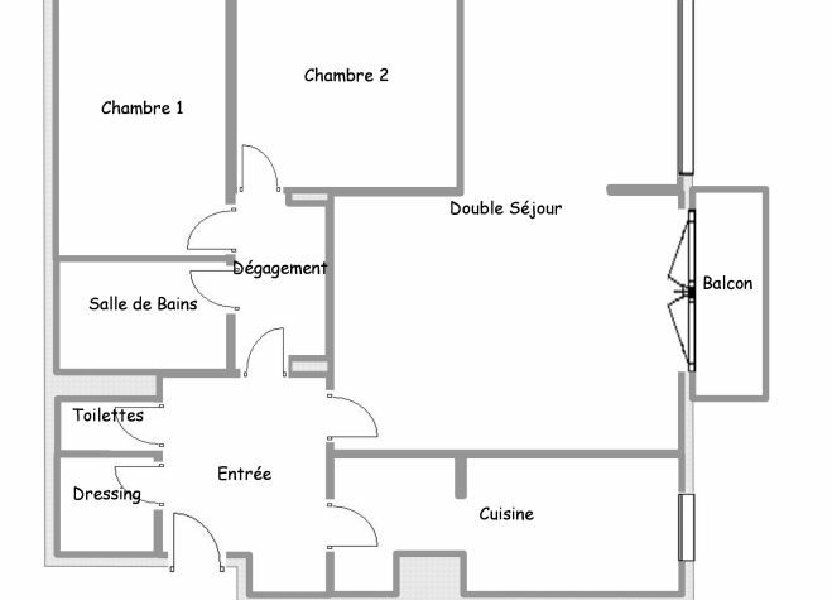 Appartement a vendre  - 3 pièce(s) - 81.01 m2 - Surfyn